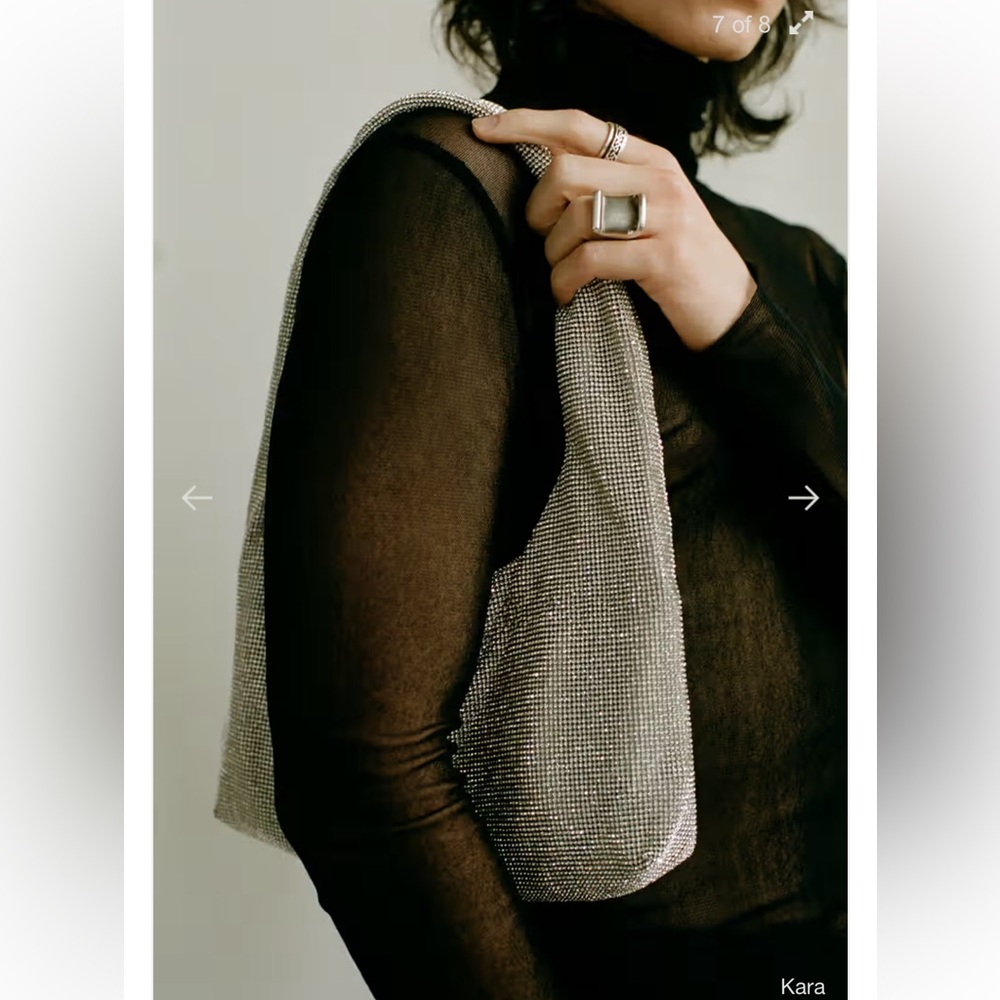Kara Mini Crystal Armpit Bag
